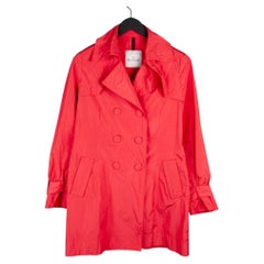 Moncler Women's Magnolia Trench Coat, Size Large, Excellent Condition