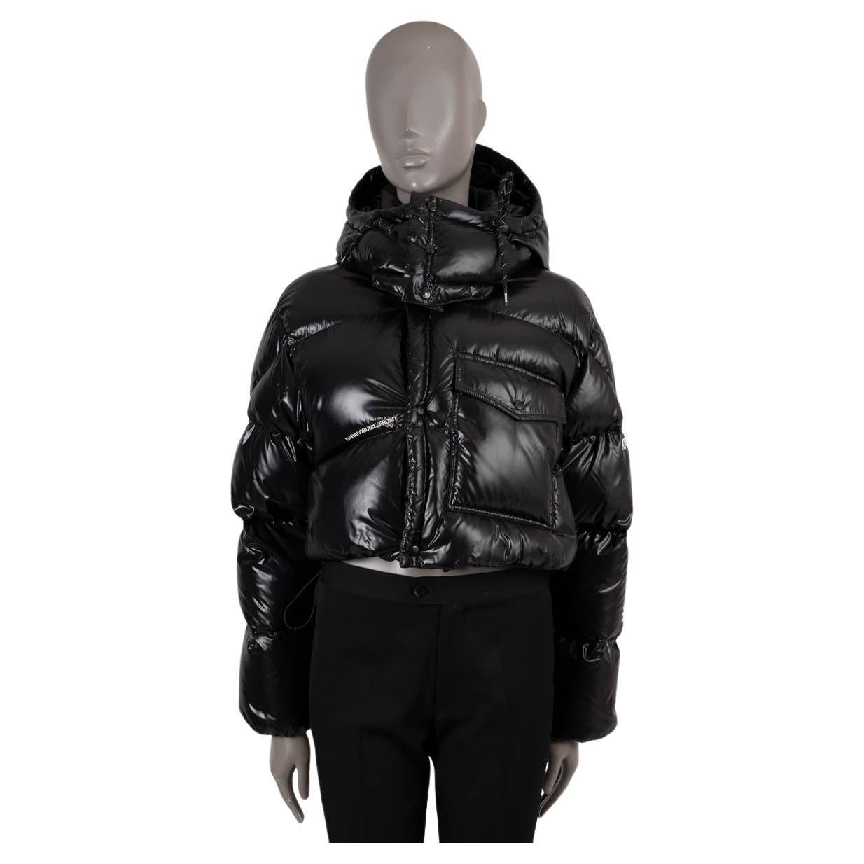 MONCLER x FRGMT black 2022 IRVINIE CROPPED DOWN Puffer Jacket 1 S For Sale