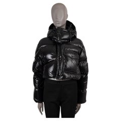 Used MONCLER x FRGMT black 2022 IRVINIE CROPPED DOWN Puffer Jacket 1 S