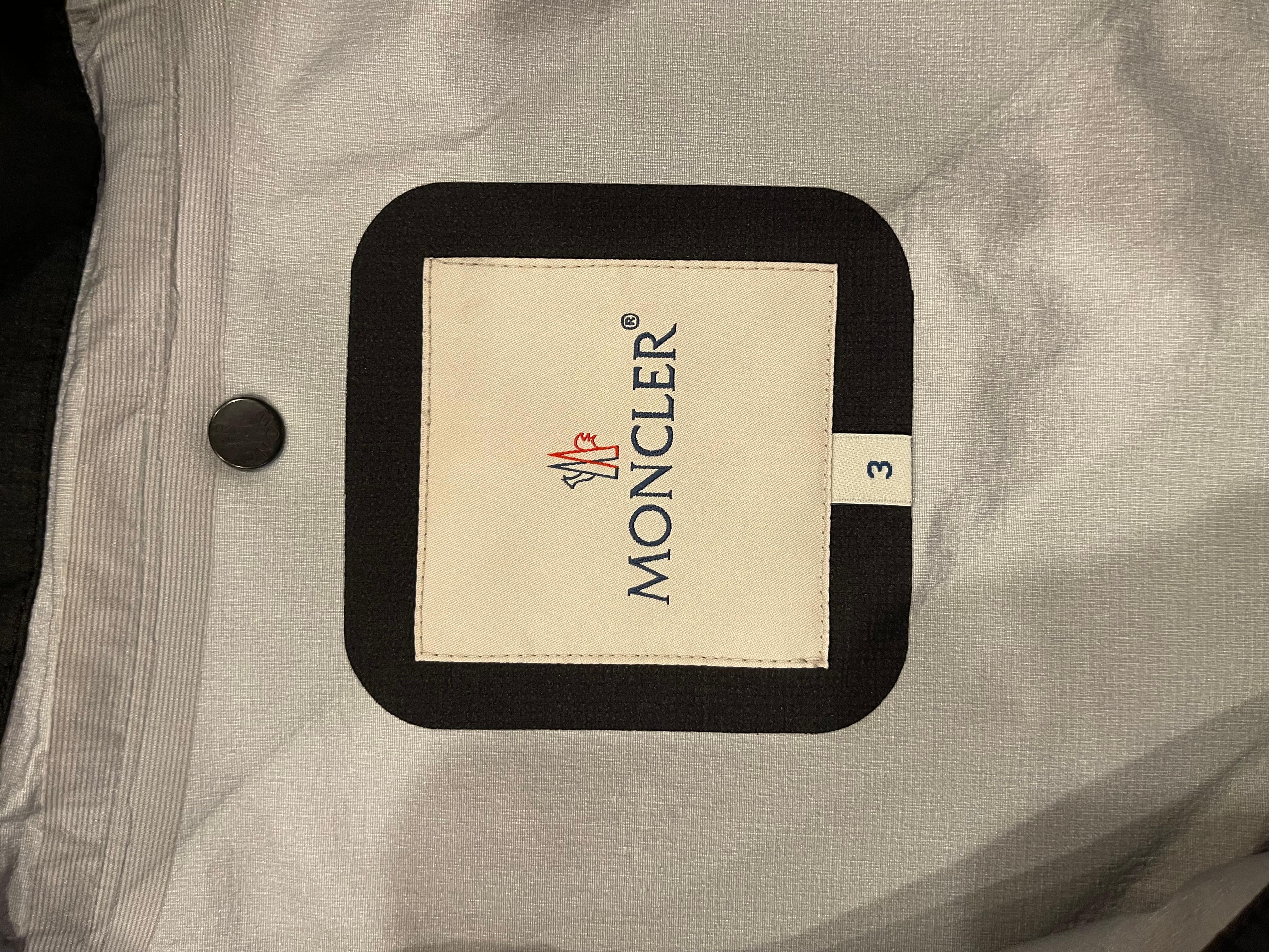 Moncler x Off White Donville Smock Schwarze Windbreaker-Jacke im Angebot 8