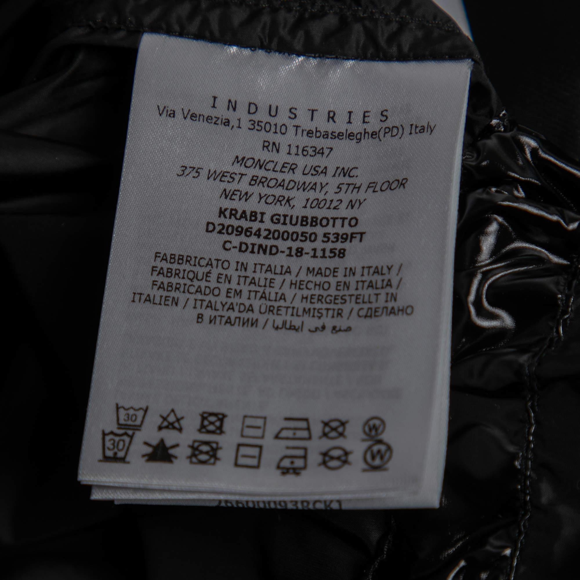 Moncler x Palm Angels Black Synthetic Hooded Parka XS 5