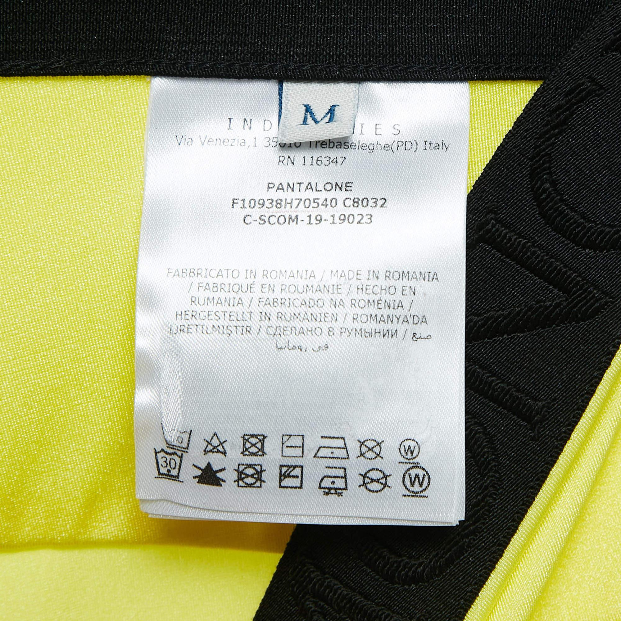 Moncler Giallo Logo Stampa Jersey Dettaglio Vita Leggings M. in vendita 1
