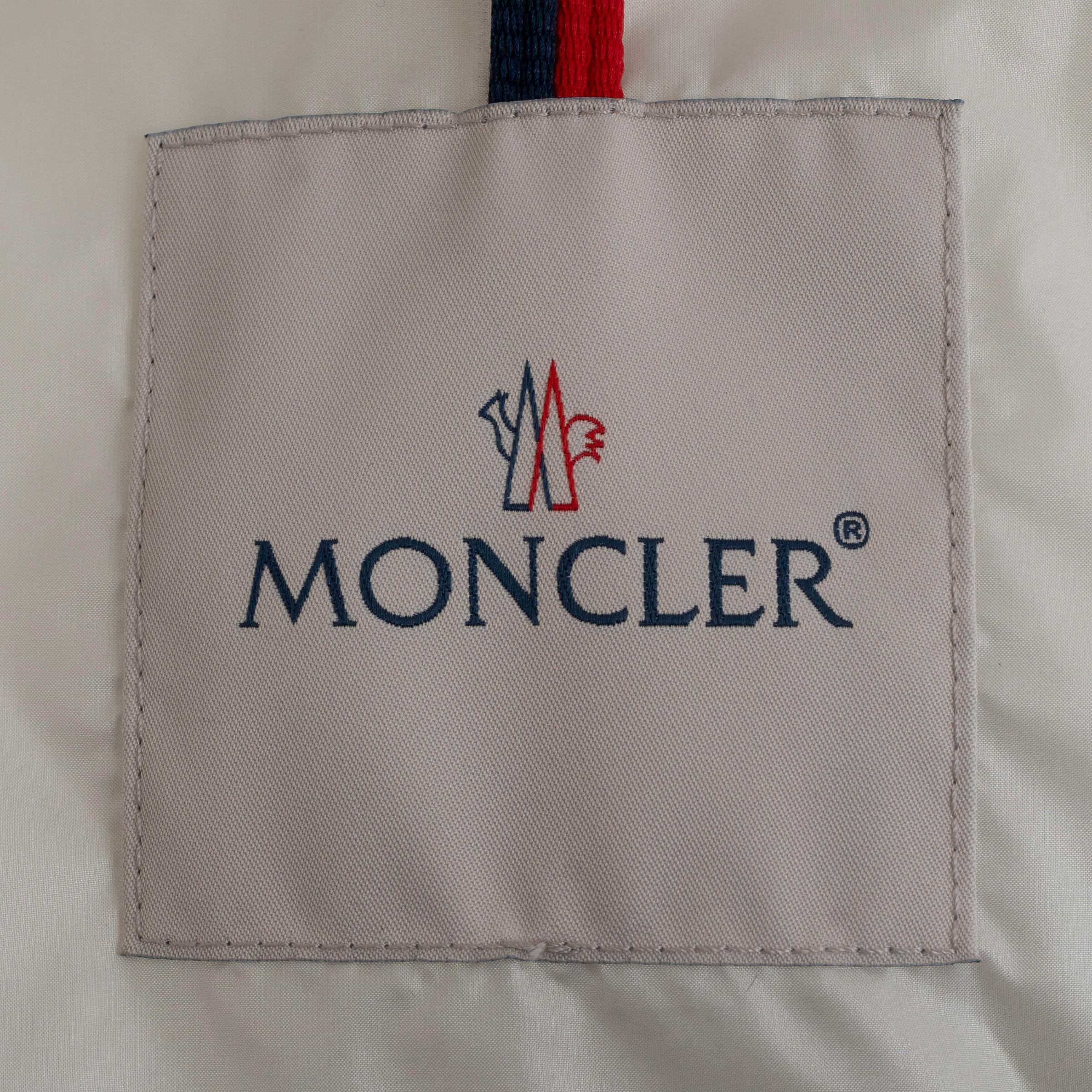 MONCLER gelbe Nylonweste 2023 MAULEON CONVERTIBLE DOWN PUFFER Jacke 1 S im Angebot 2
