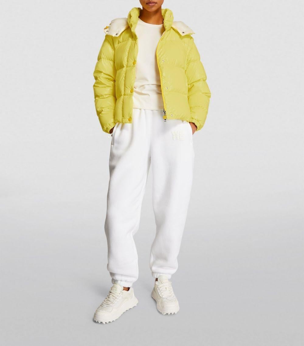 MONCLER gelbe Nylonweste 2023 MAULEON CONVERTIBLE DOWN PUFFER Jacke 1 S im Angebot 3