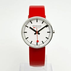 Mondaine Evo Mini Giant White Dial Leather Ladies Quartz Watch MSX.3511B.LC