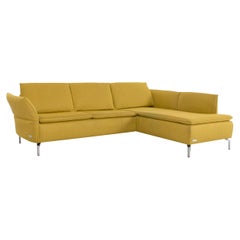Mondo Kenza Exclusive Fabric Corner Sofa Yellow Sofa Couch