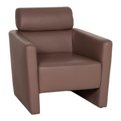 Mondo Leather Armchair Bruaun