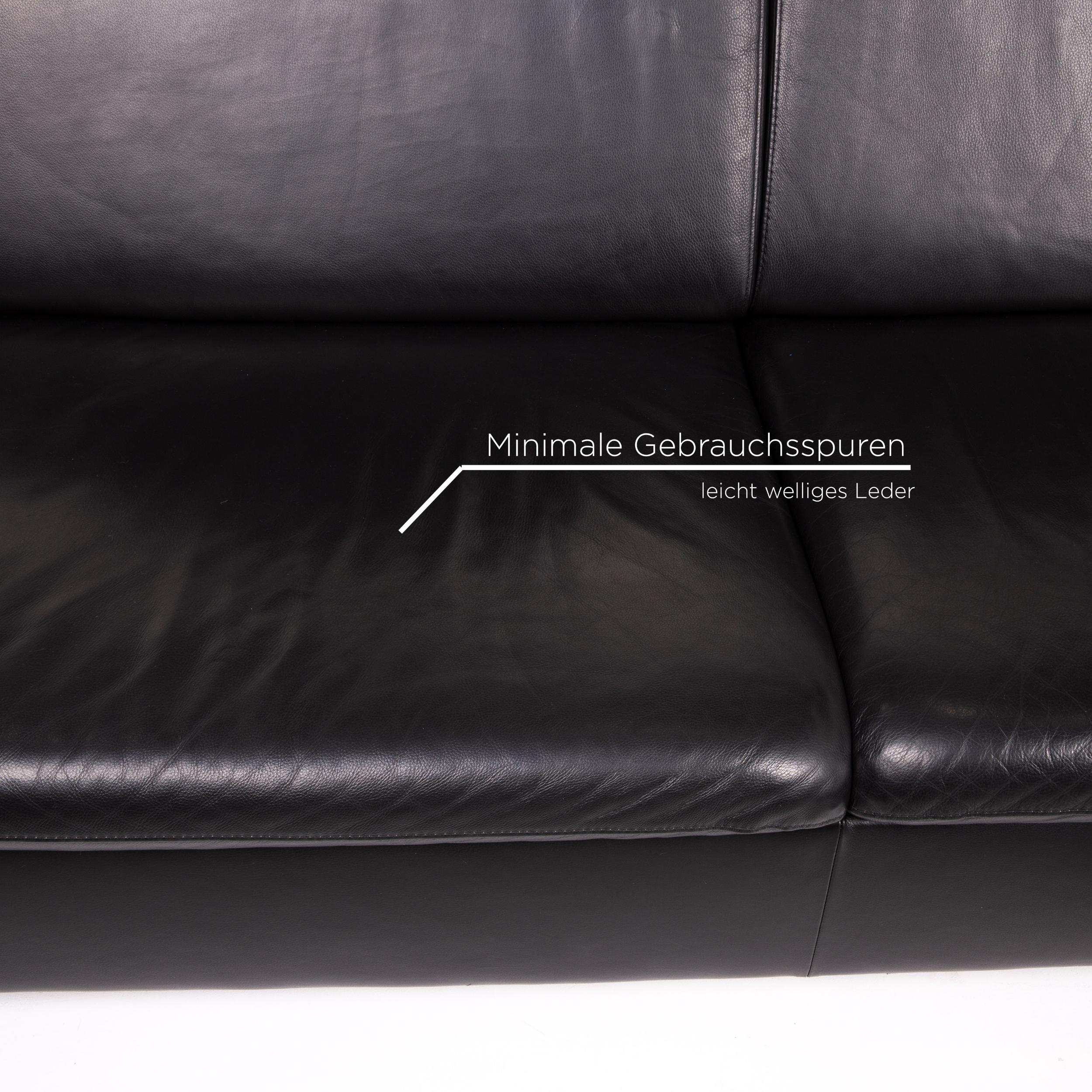 European Mondo Leather Corner Sofa Black Sofa Function Sleep Function Sofa Bed Couch For Sale