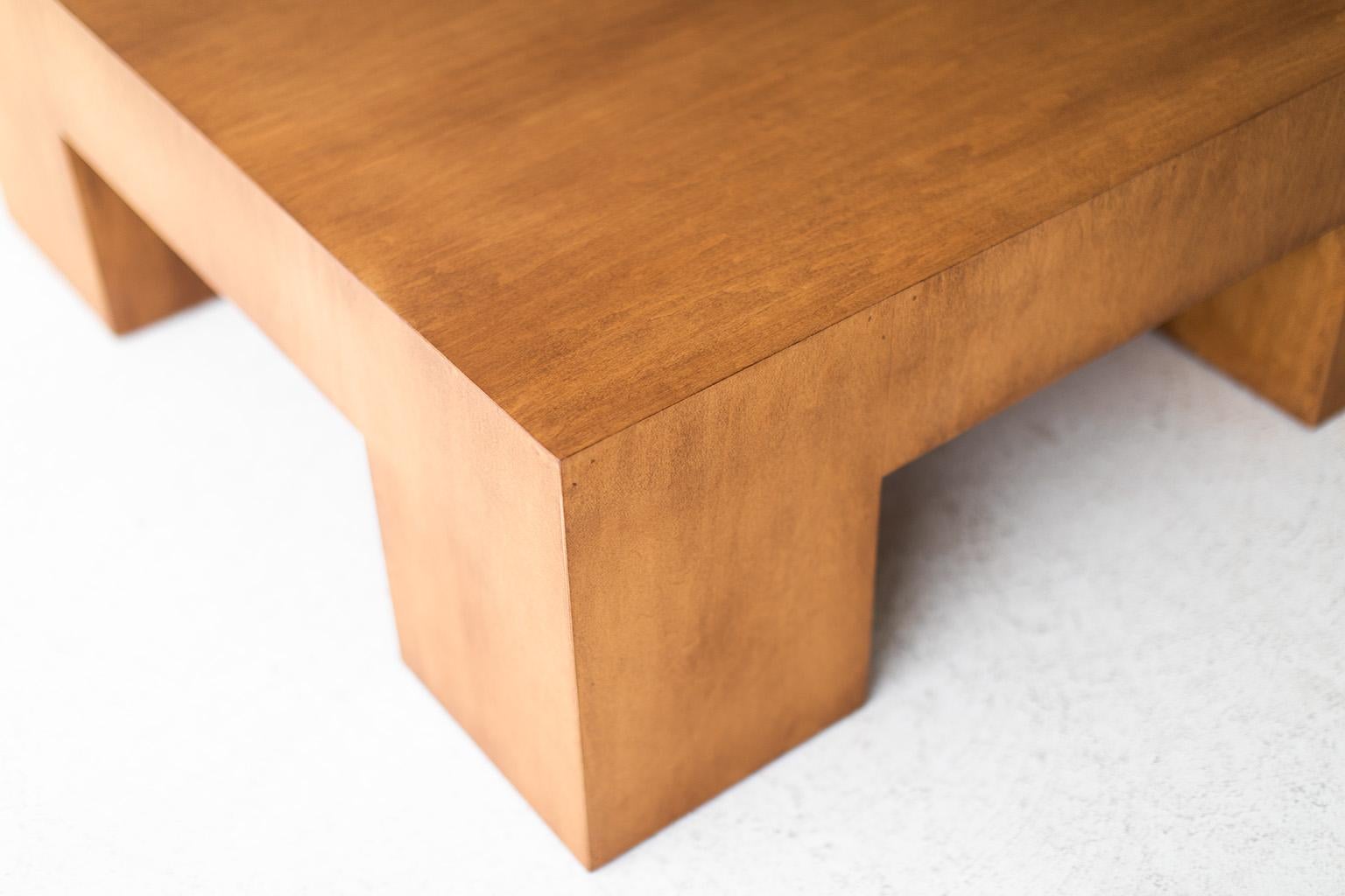 American Mondo Modern Coffee Table in Maple For Sale