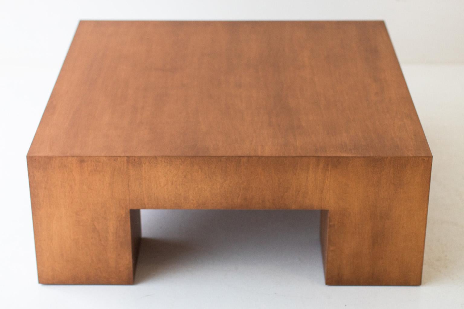Contemporary Mondo Modern Coffee Table in Maple For Sale
