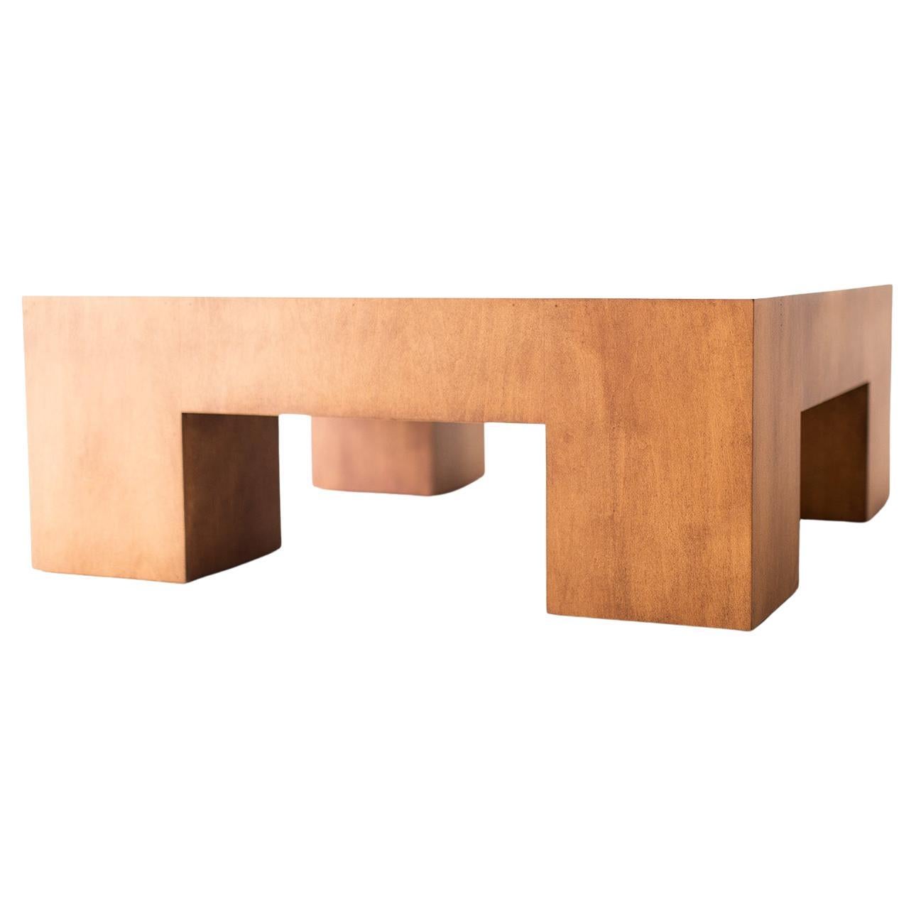 Mondo Modern Coffee Table in Maple For Sale