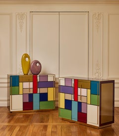 "Mondrian" Cabinet by Studio Glustin