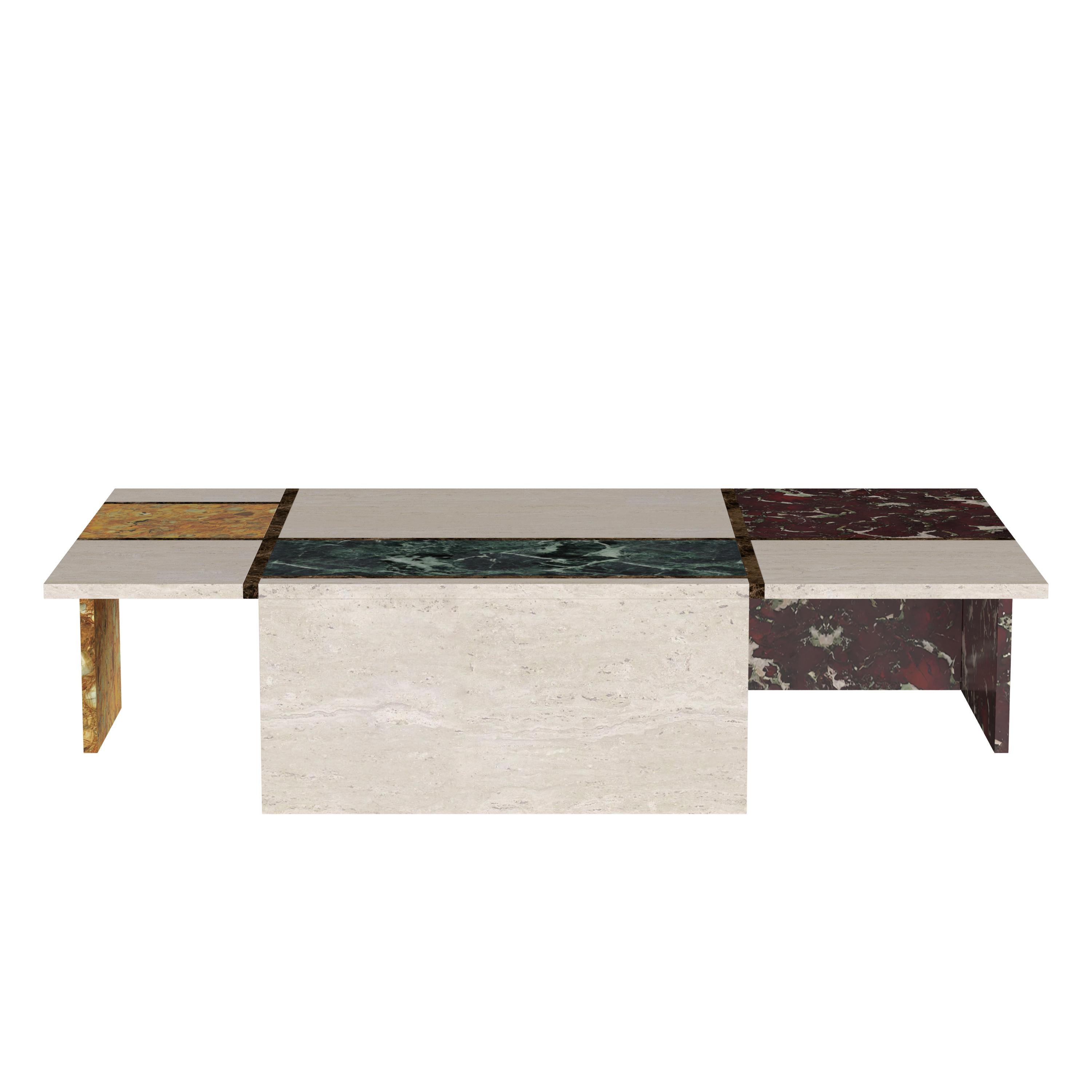 Mondrian Coffee Table, Limited Edition by Gabriela Campos In New Condition For Sale In Rio De Janeiro, RJ