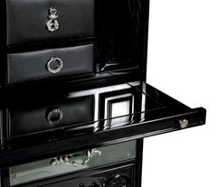 Mondrian Cupboard in Mirror and Lacquered Wood