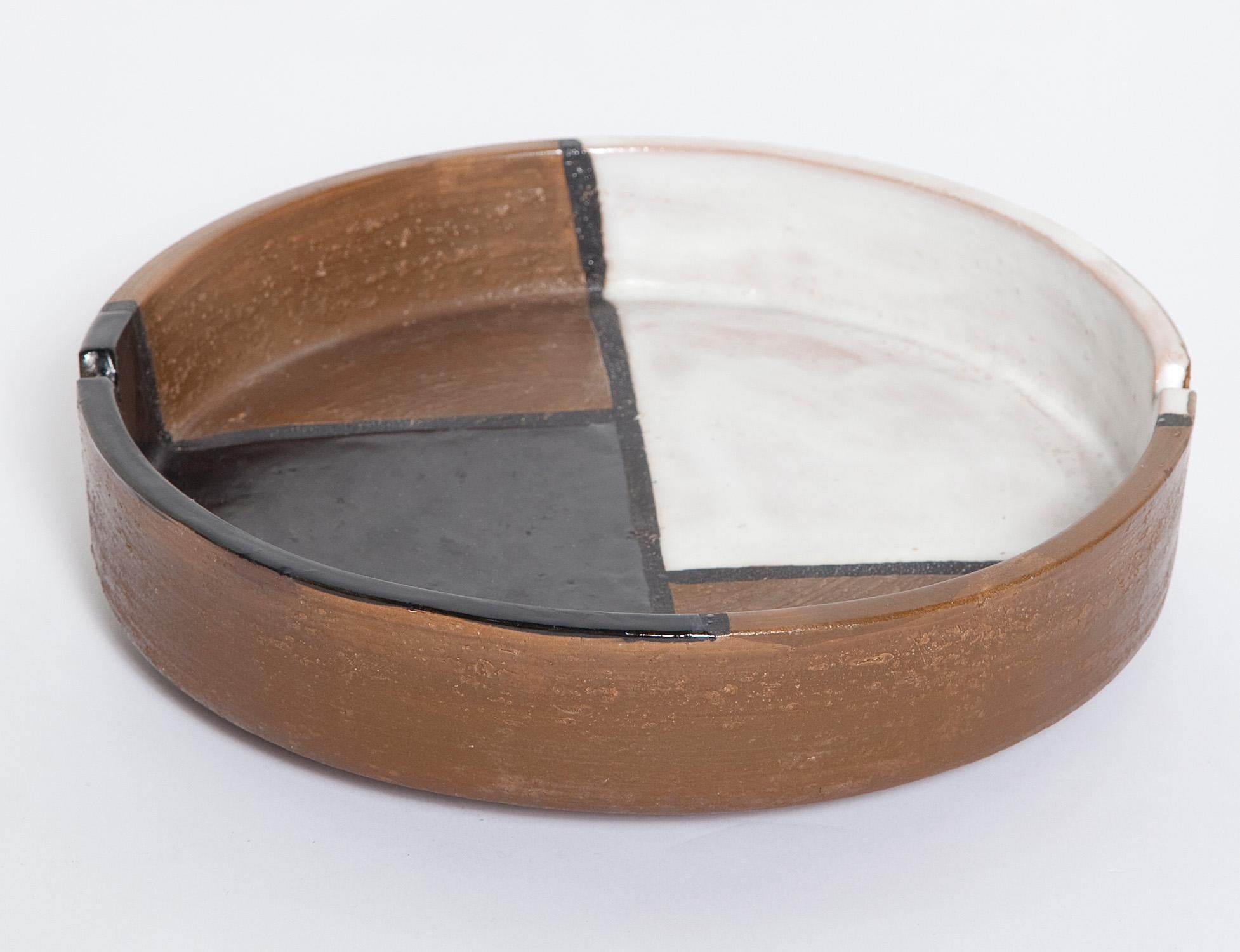 Mondrian Inspired Ashtray by Bitossi for Raymor In Good Condition In North Miami, FL