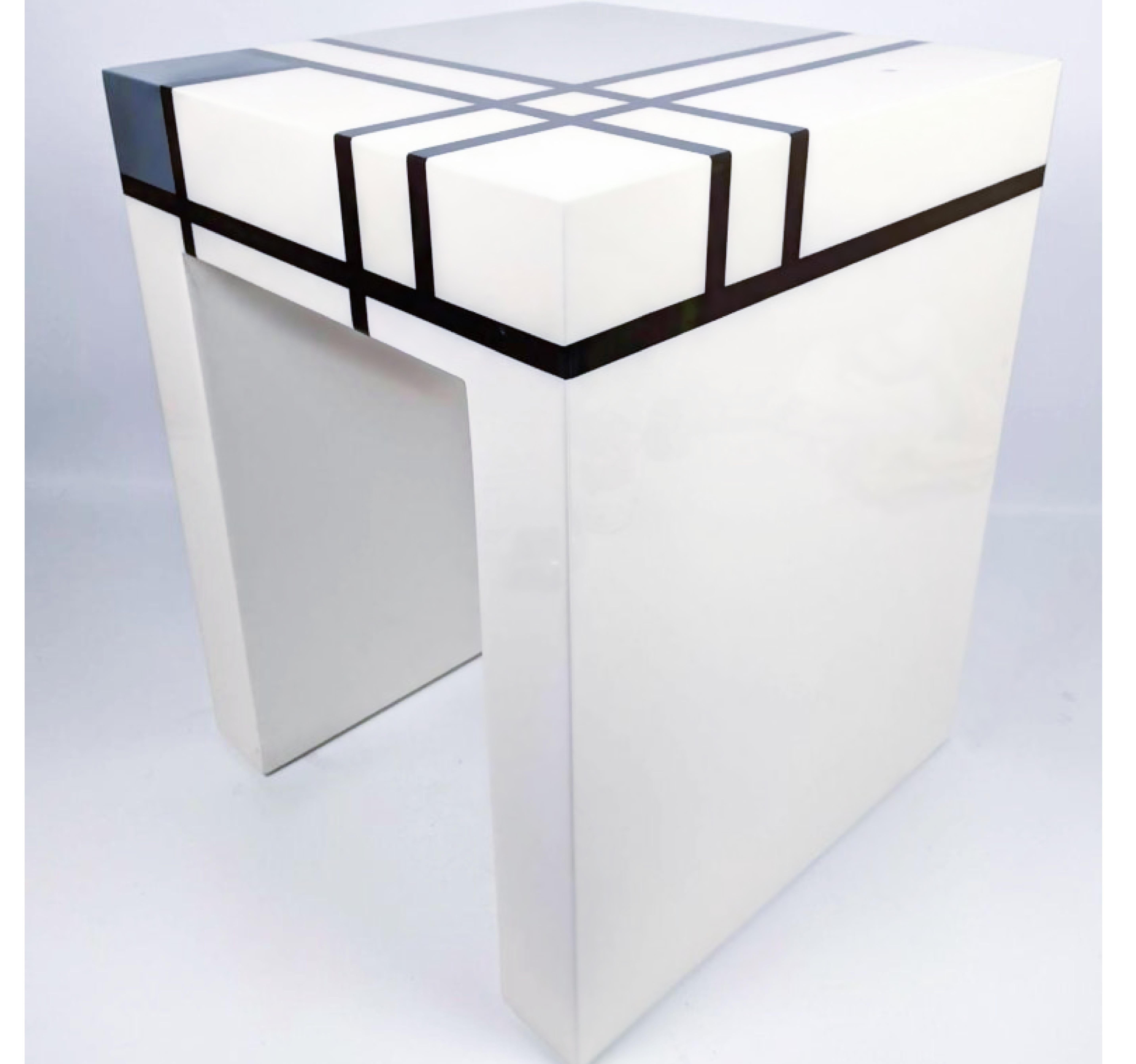 American Mondrian Limited Edition Hand-Lacquered Cube Table, Barneys New York, 2007