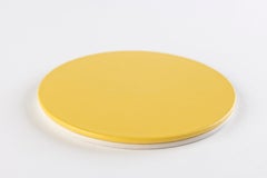 MONDRIAN - Round Coasters Flat Set - 6 pieces - Cedar Yellow & Moon White