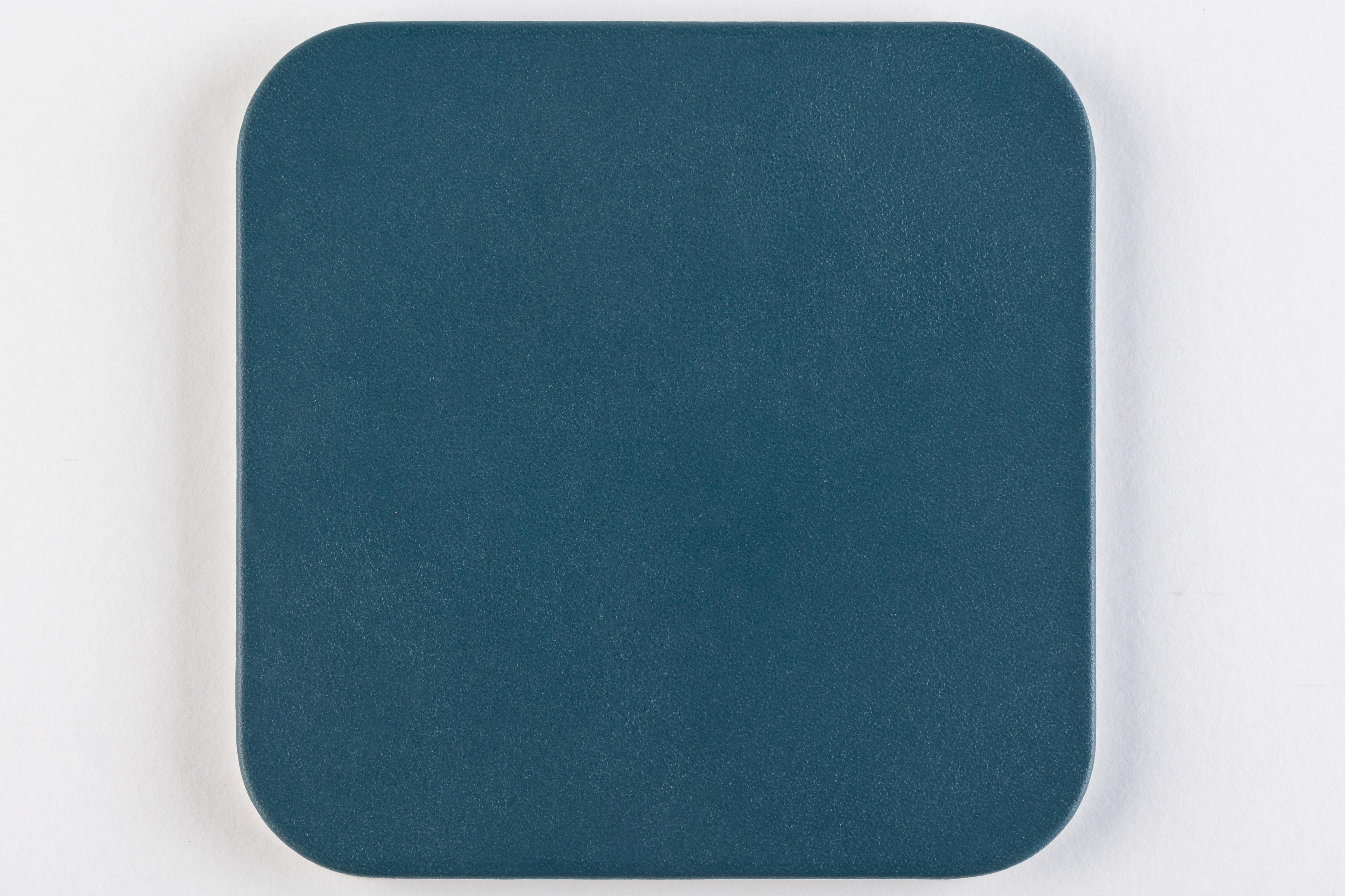 Moderno MONDRIAN – Square Coasters Flat Set – 6 pieces – Amalfi Blue in vendita