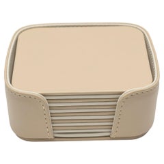 MONDRIAN – Square Coasters Flat Set – 6 pieces – Cappuccino Beige