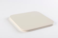 MONDRIAN – Square Coasters Flat Set – 6 pieces – Luna White