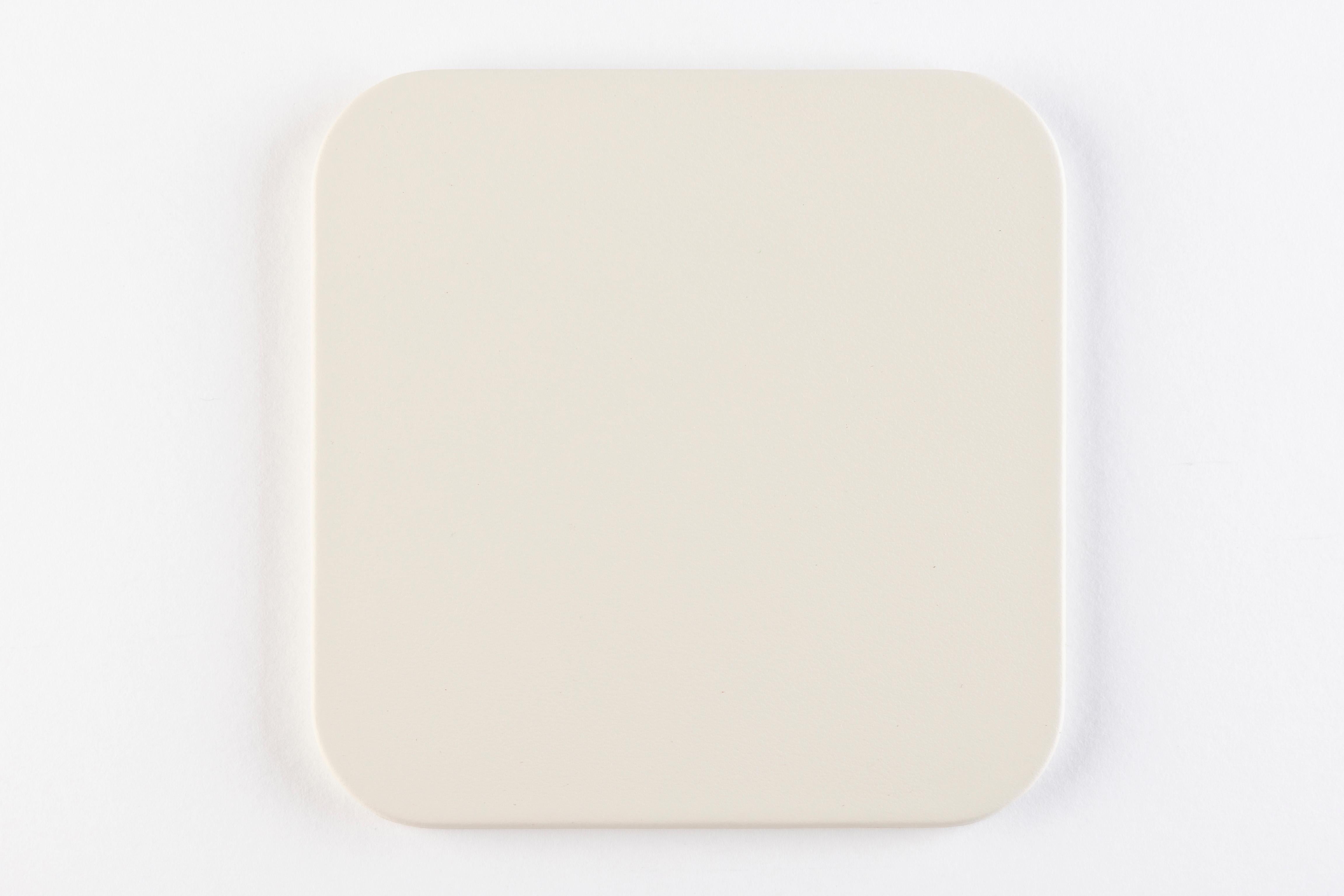 Moderno MONDRIAN – Square Coasters Flat Set – 6 pieces – Luna White in vendita