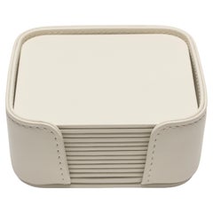 MONDRIAN – Square Coasters Flat Set – 6 pieces – Luna White
