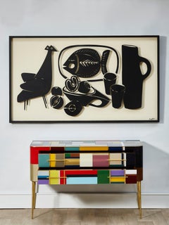 Mondrian Style Commode by Studio Glustin