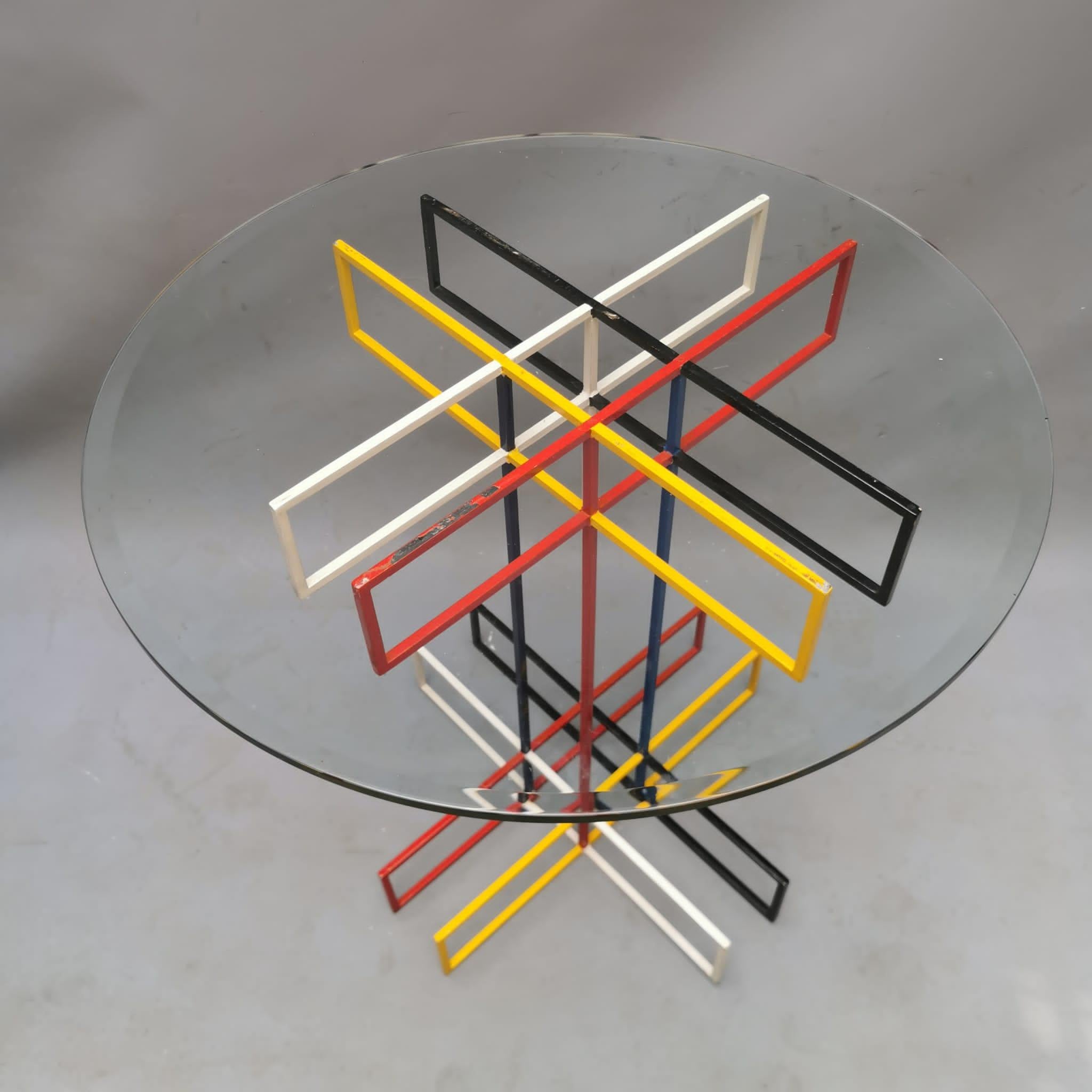 Mondrian Style Table For Sale 1