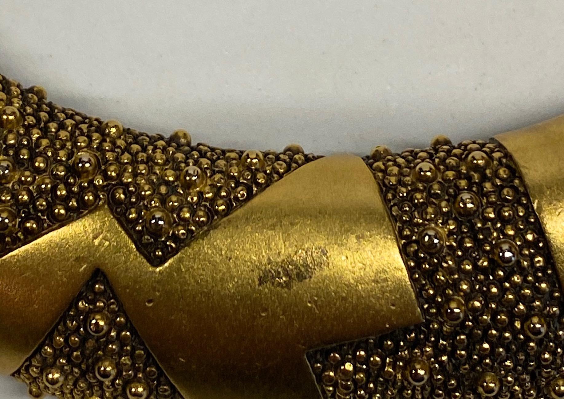 Monet 1980s Abstract Woven Collar Necklace 5