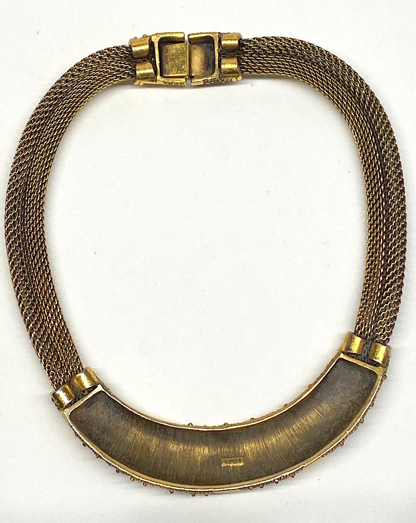 Monet 1980s Abstract Woven Collar Necklace 6