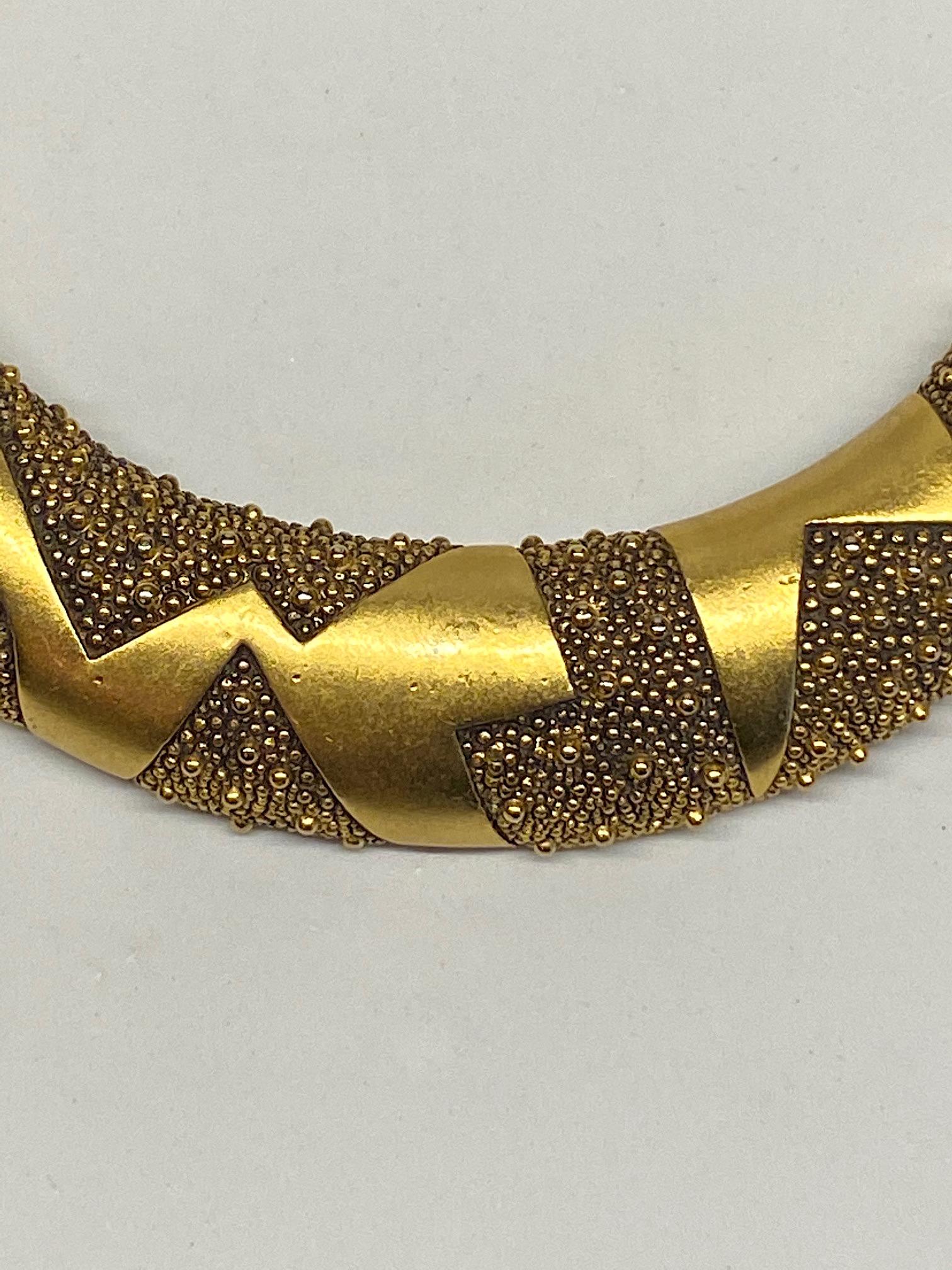 Women's Monet 1980s Abstract Woven Collar Necklace