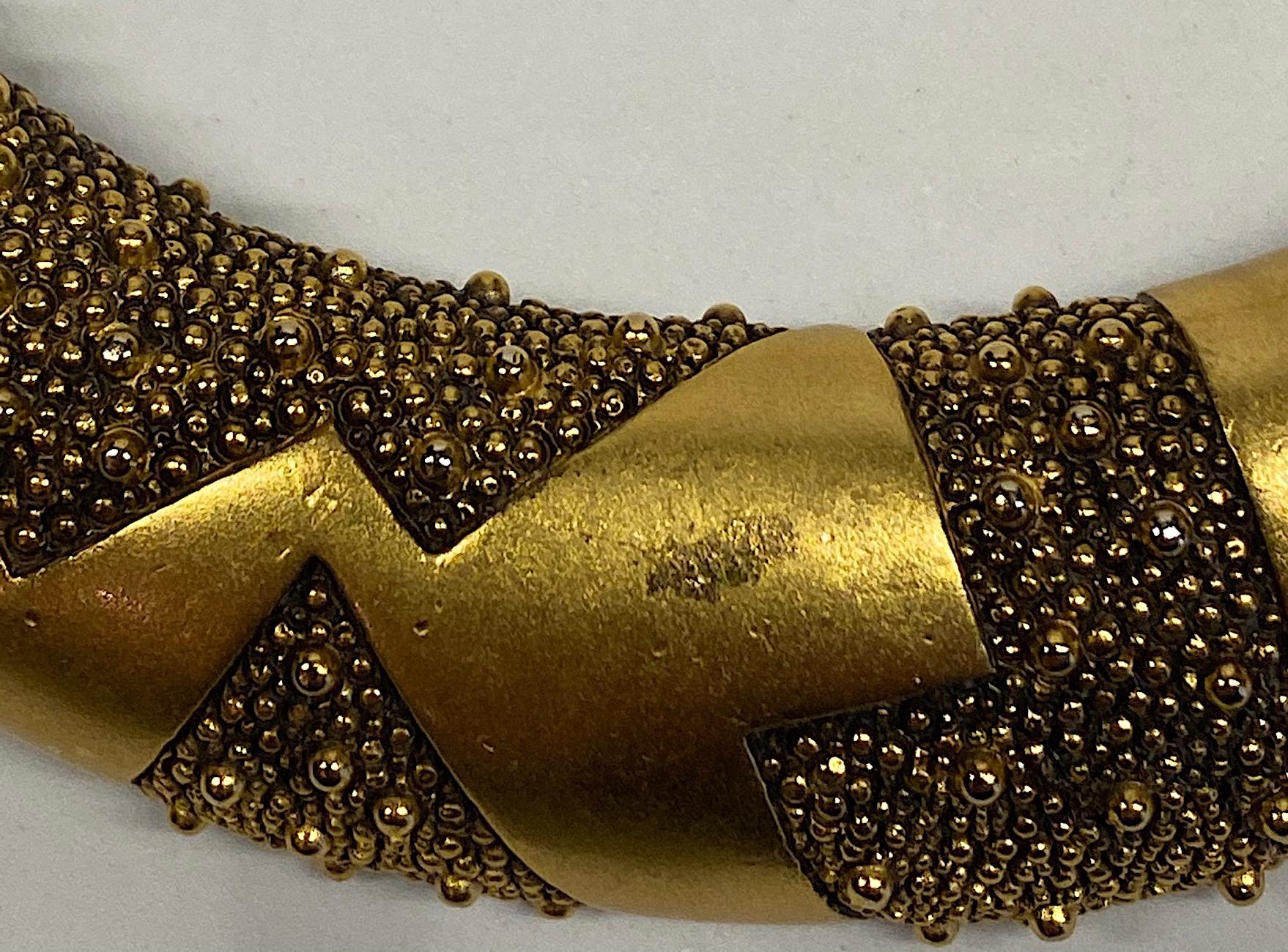 Monet 1980s Abstract Woven Collar Necklace 4