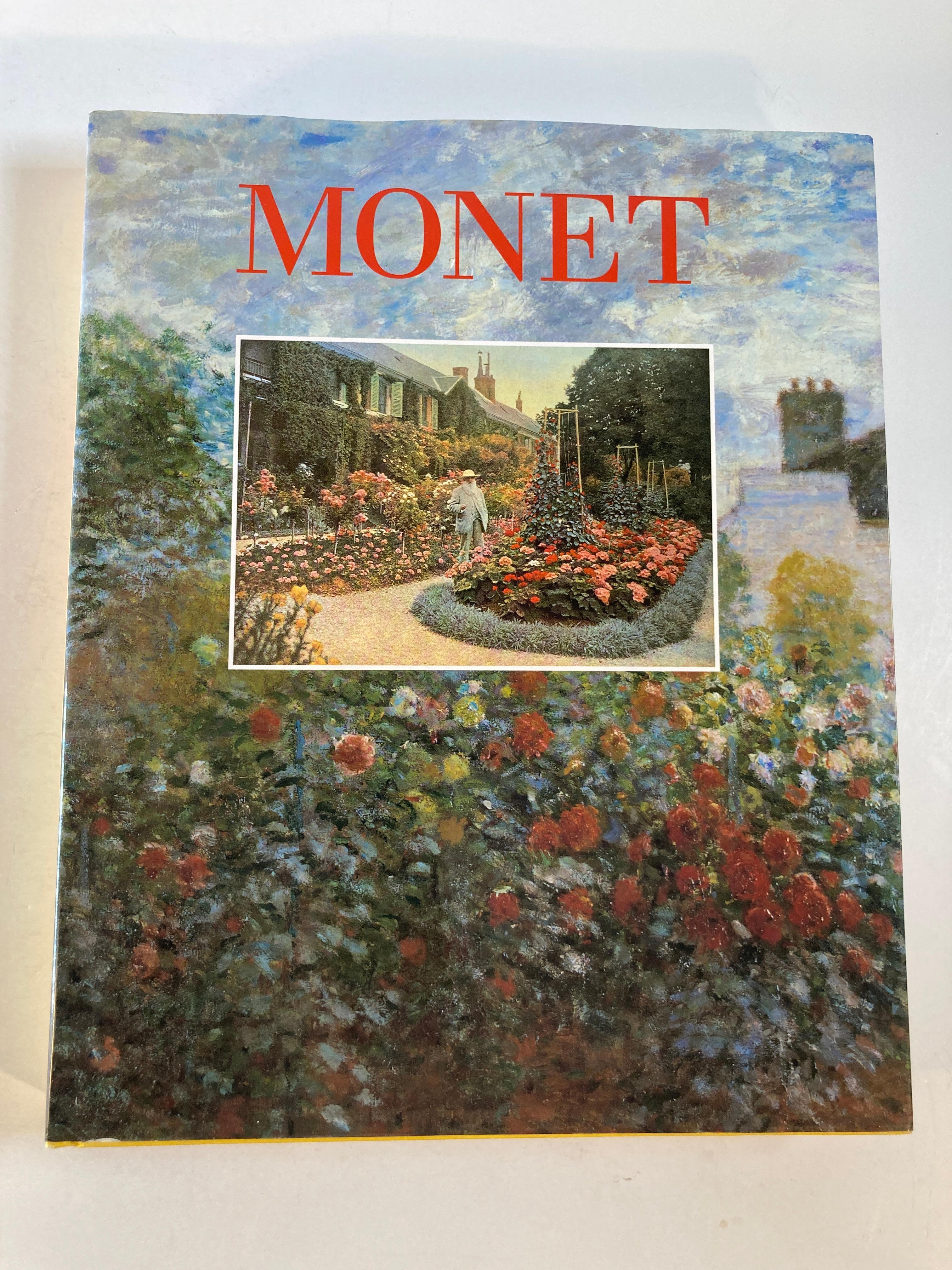 Monet by Claude Monet coffee table impressionism art book
Title Monet
Mone, Yvon Taillandier
Discusses highlights of the French painter's career and his relationship with his predecessors and other artists of his time. 51 full color plates, and