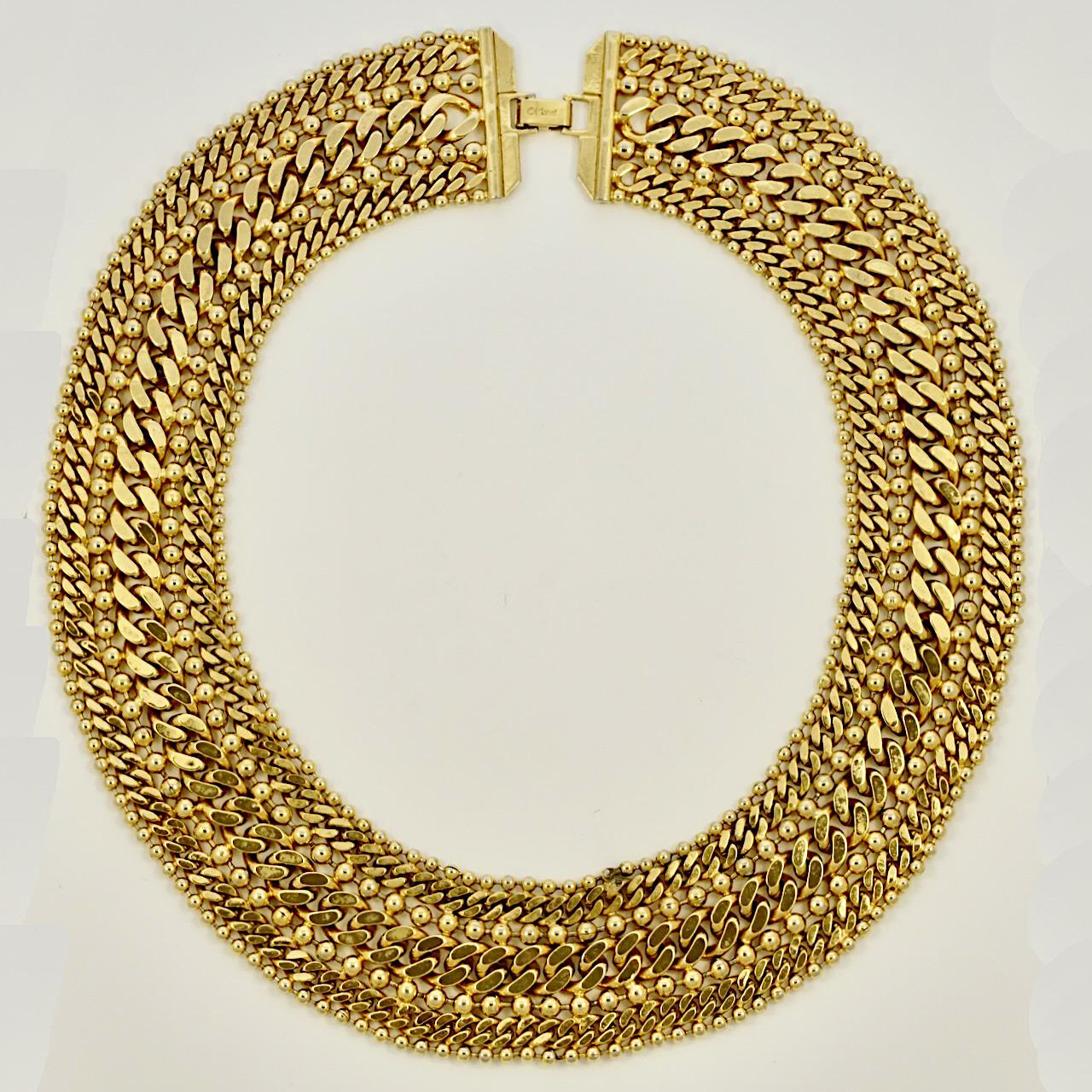 monet gold chain necklace