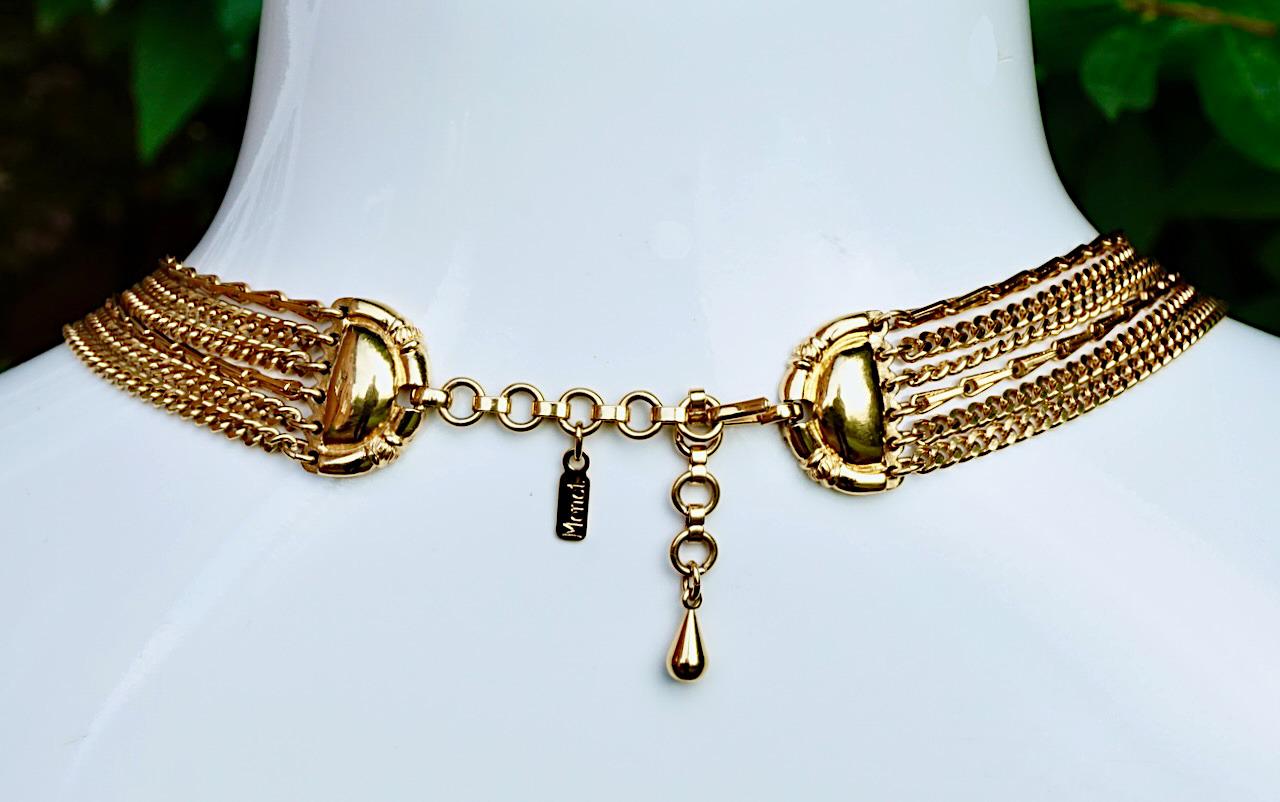 monet gold necklace