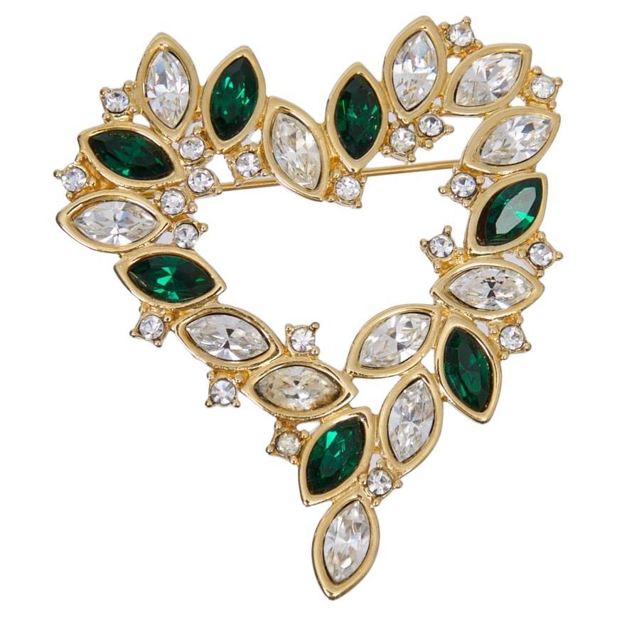 Monet Heart Brooch For Sale at 1stDibs