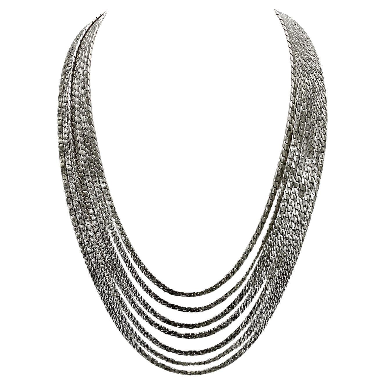 Monet Multi-Strand Chain Necklace For Sale 1