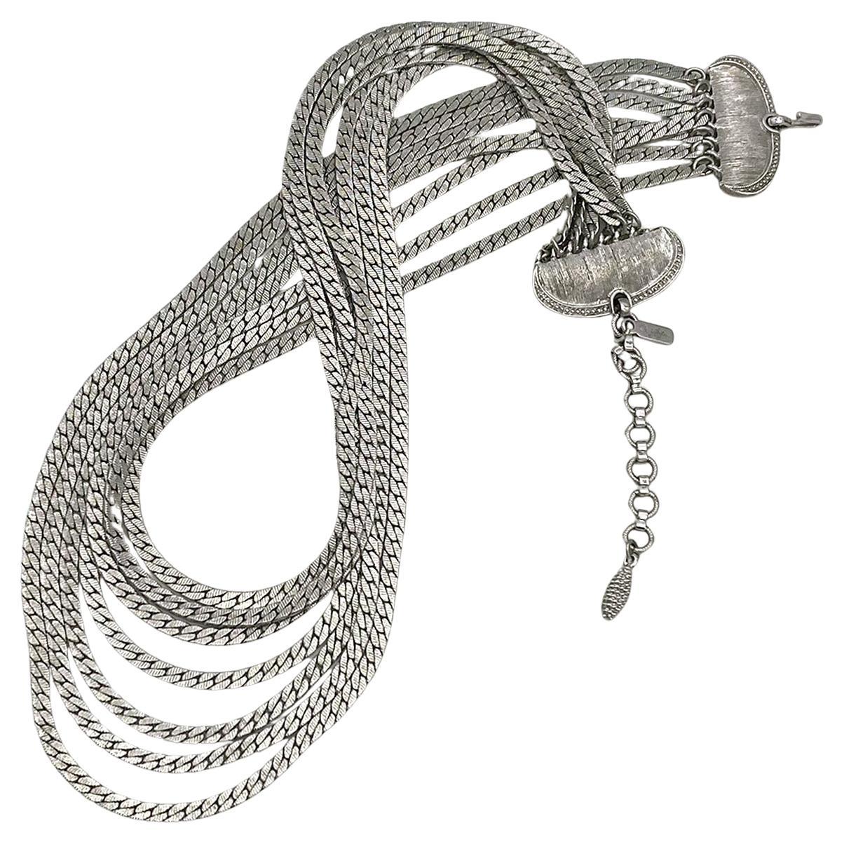 Monet Multi-Strand Chain Necklace For Sale 3