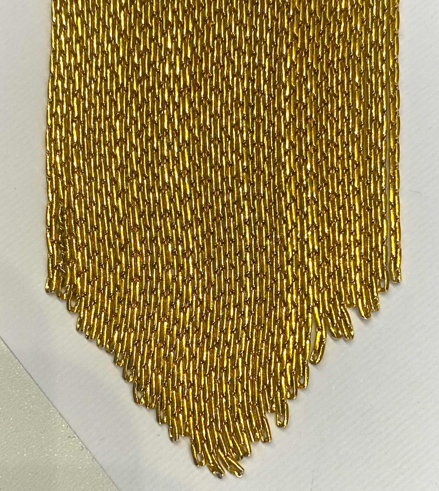 Monet Multi Strand Long Pendant Fringe Necklace, 1960s 8
