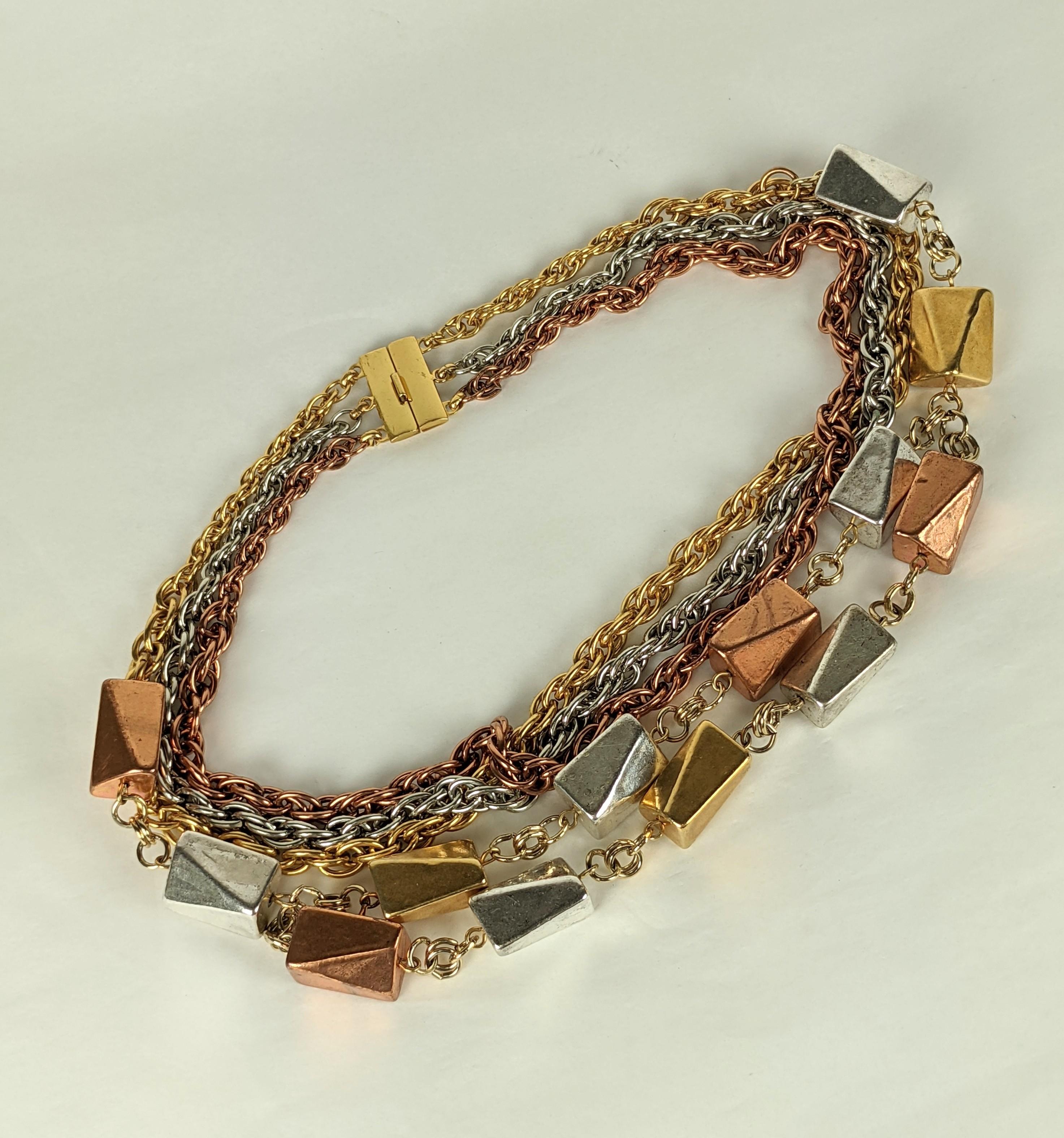 Monet Retro Link Kette Halskette im Angebot 2