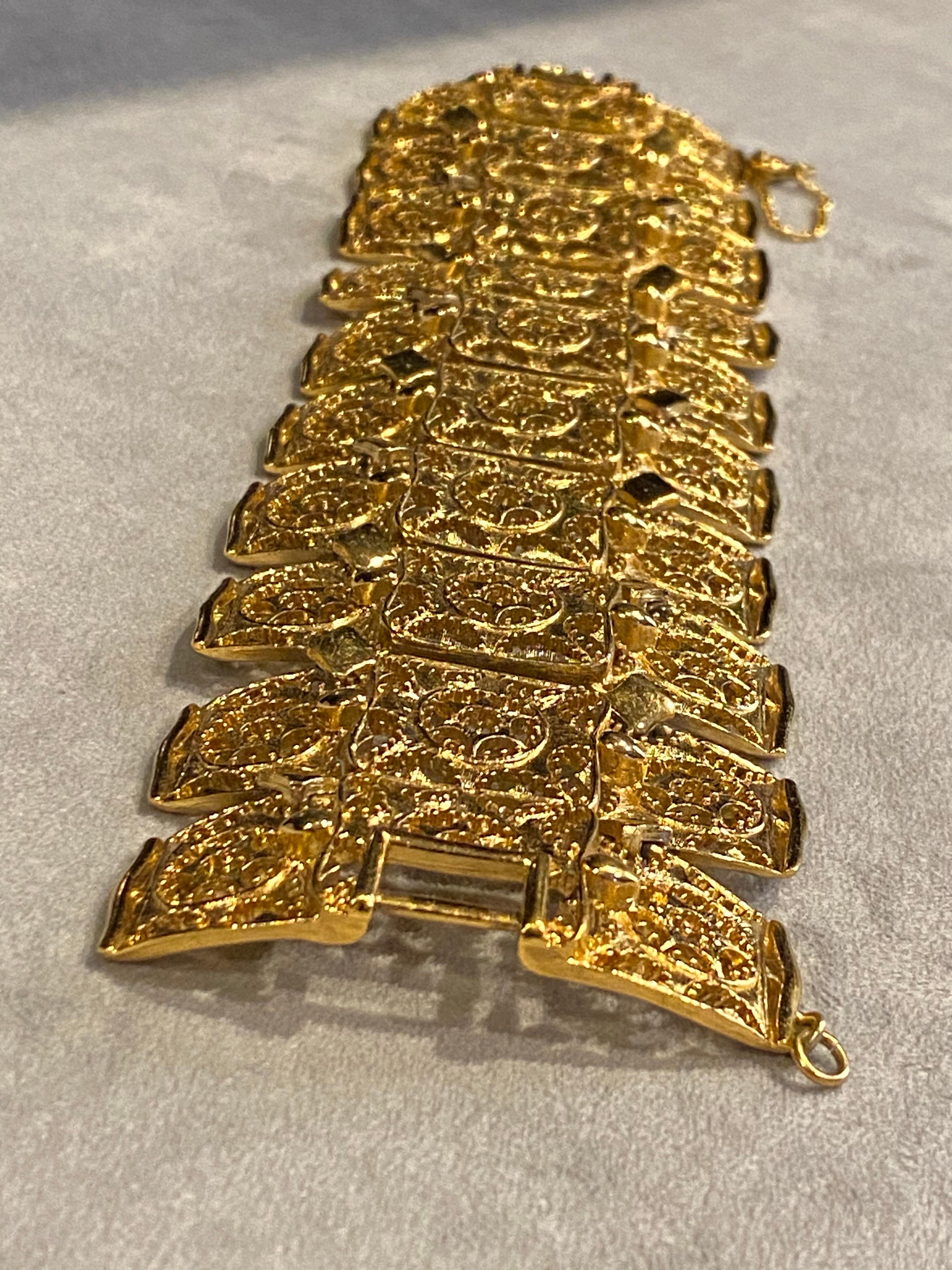 De las mujeres Pulsera de eslabones anchos 