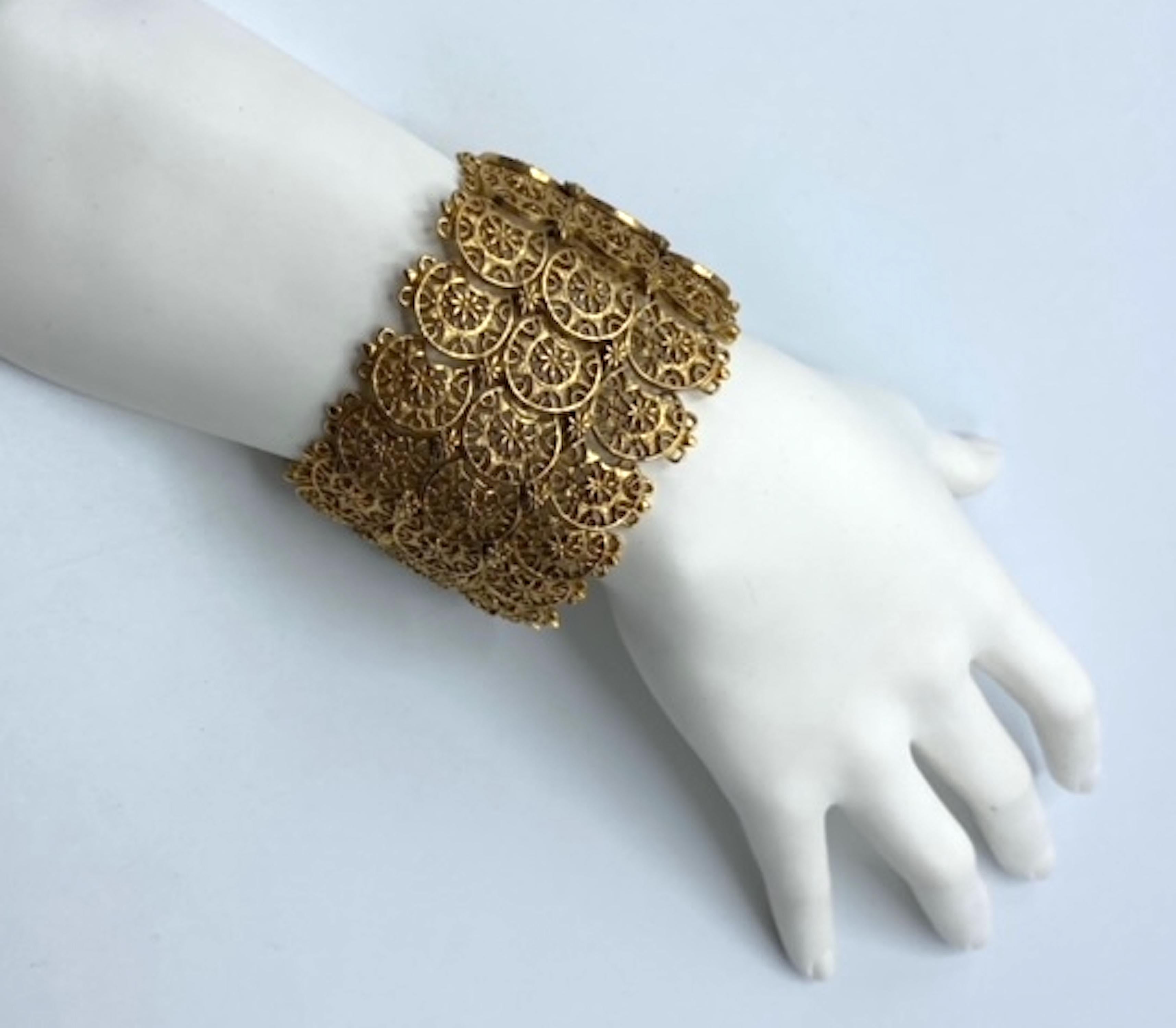 Bracciale a maglie larghe 
