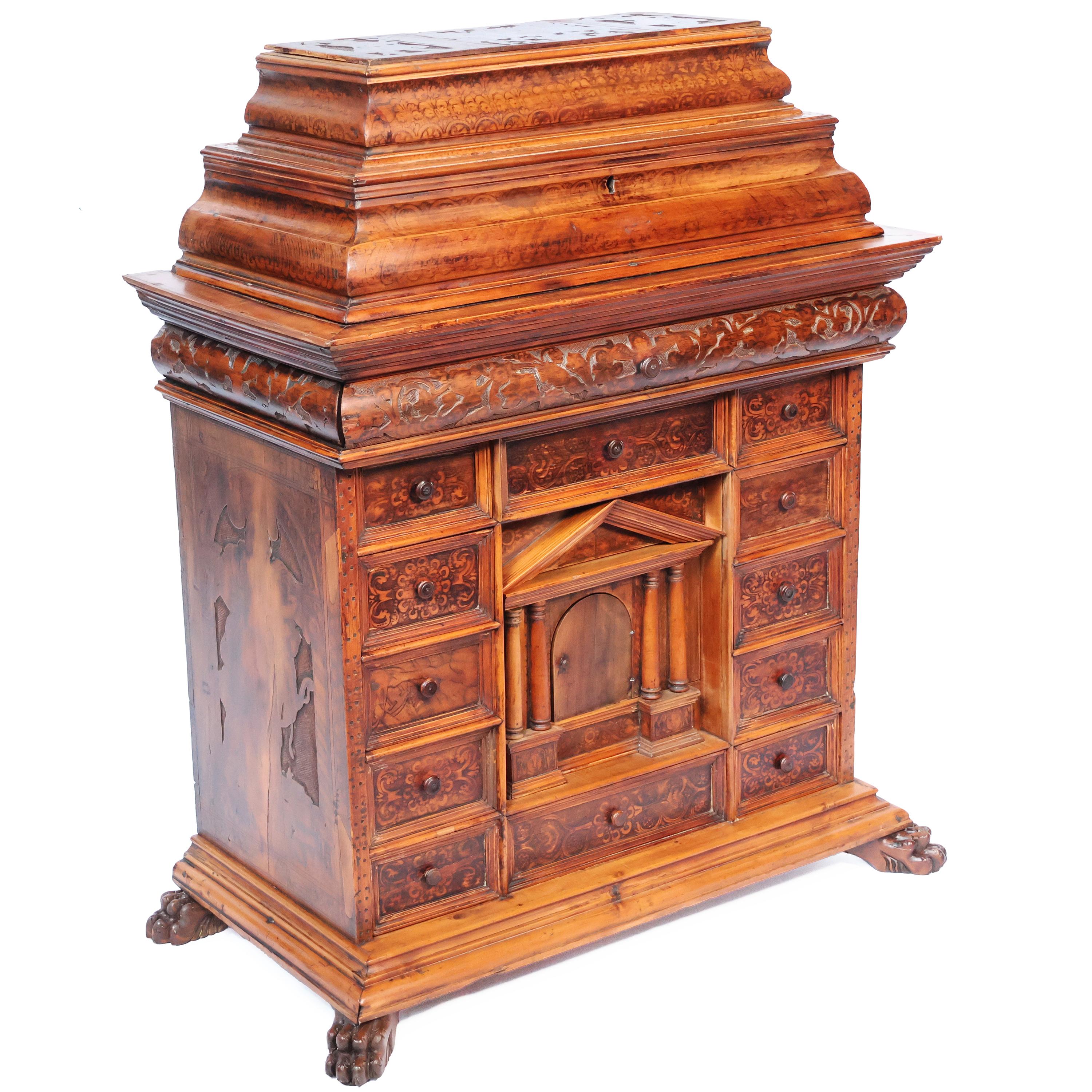 Neoclassical Revival Wooden coin cabinet, northern Italy, late 18th century early 19th century For Sale