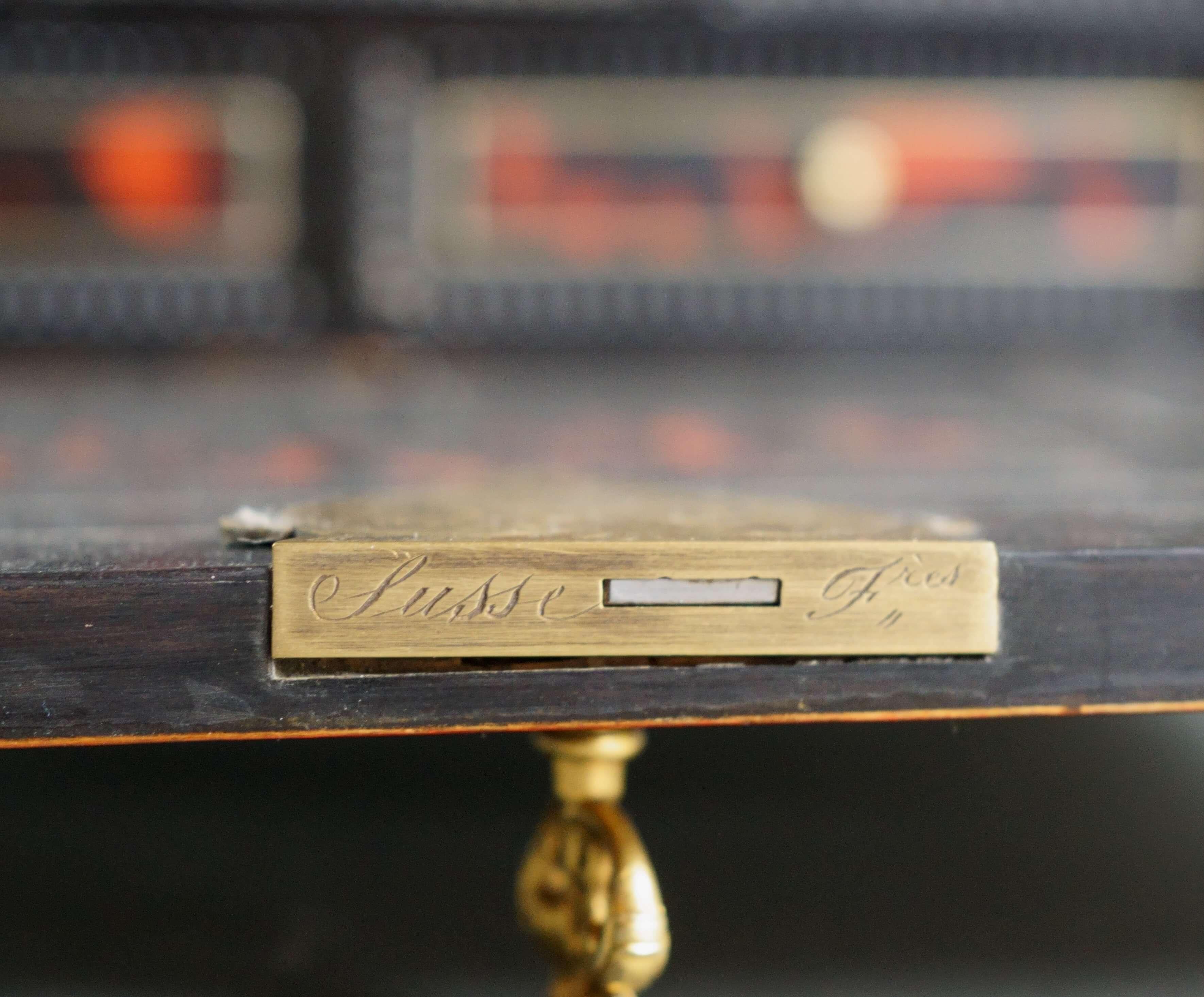 Marqueterie Boulle coin cabinet signed 