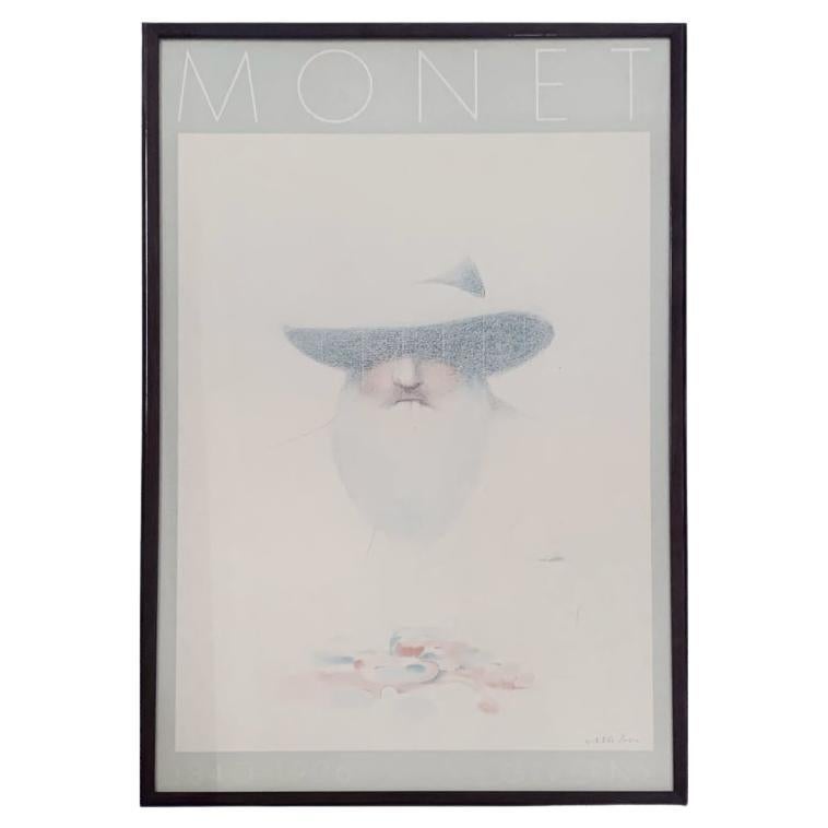 Monet
s Palette by Milton Glaser 1980
s Affiche encadrée