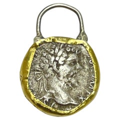 MONETY 22k gold bezel ancient Greek coin charm by DOROTA LASAK