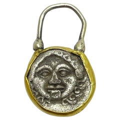 MONETY 22k gold bezel ancient Greek coin charm by DOROTA LASAK