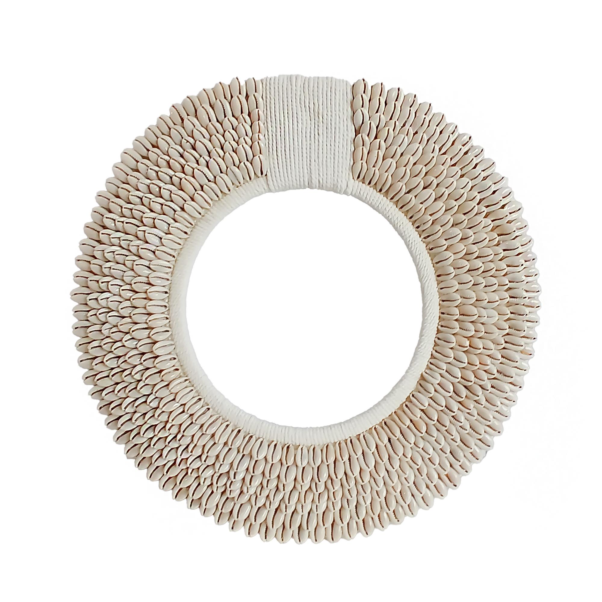 Money Cowrie & Macramé Necklace on Stand, Papua New Guinea For Sale 4