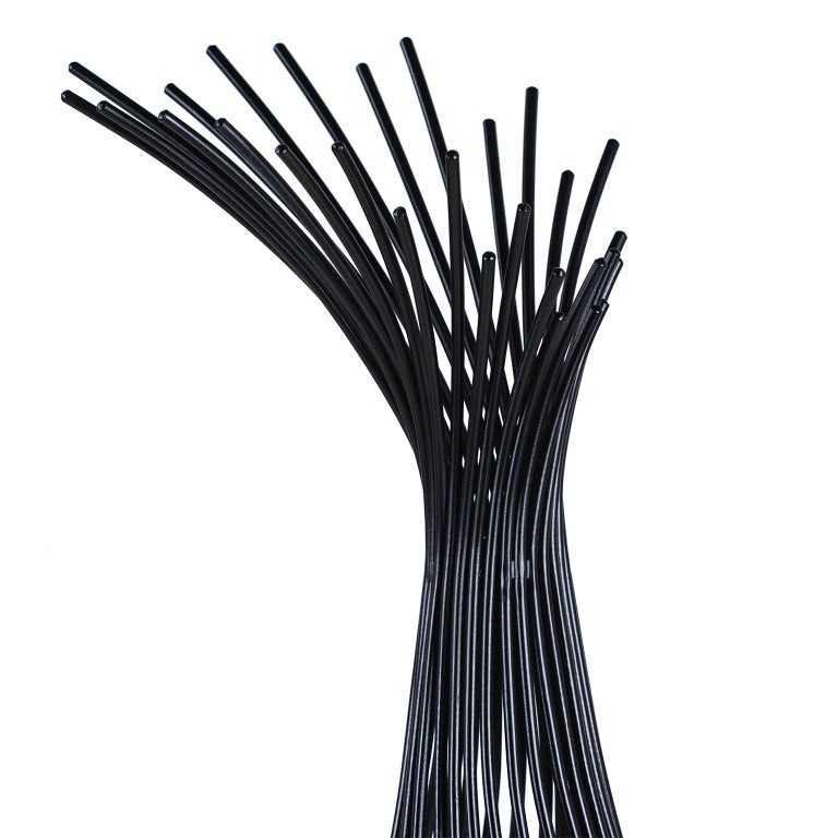 Greenapple Floor Lamp, Monforte Floor Lamp, Grey and Black, Handmade in