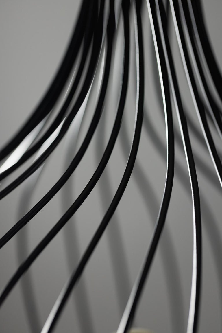 Art Deco Monforte Floor Lamp, Grey and Black, Handmade in Portugal by